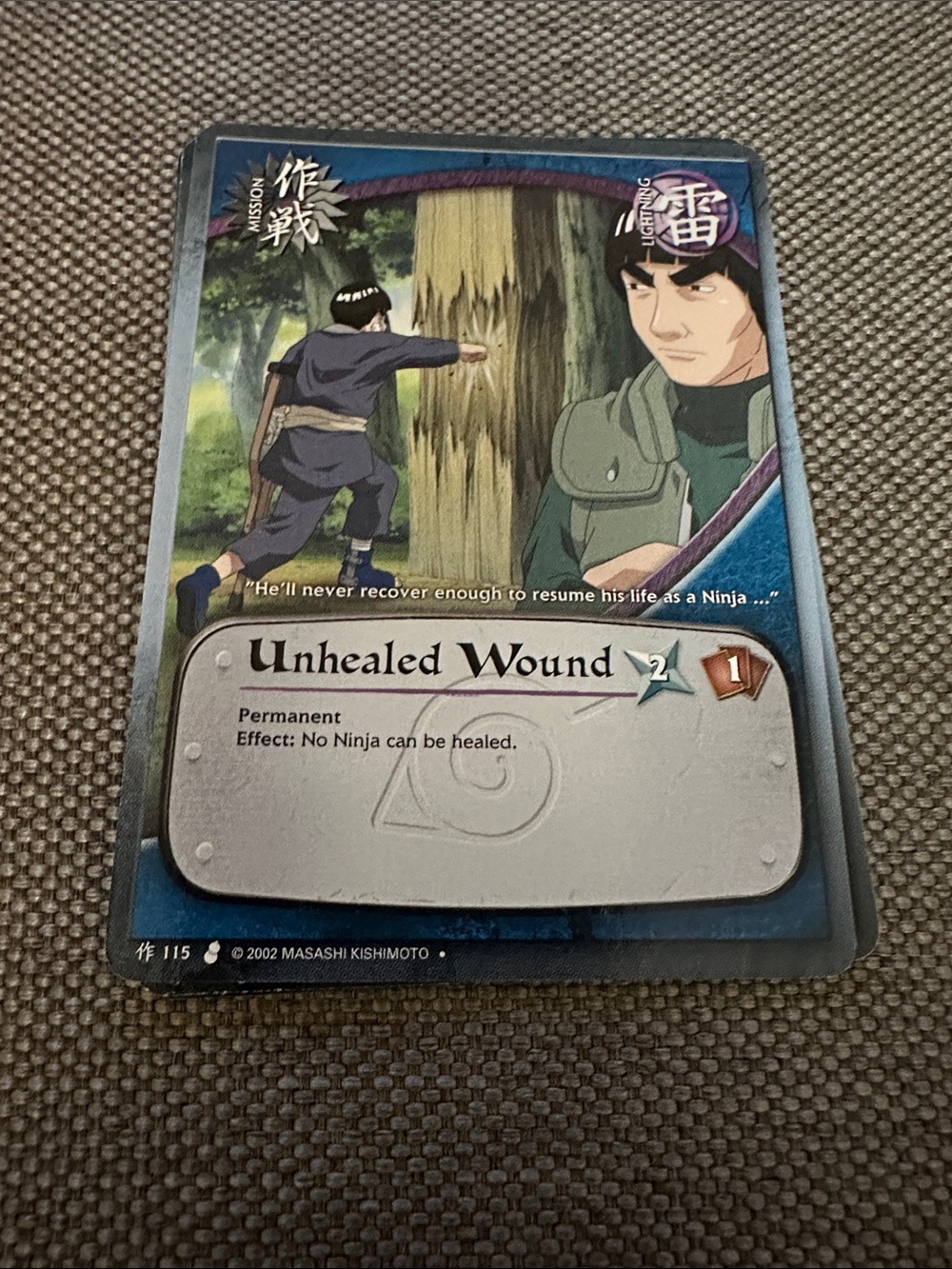 Naruto CCG, Set 3 Curse of the Sand Unhealed Wound M-115 Trading Card